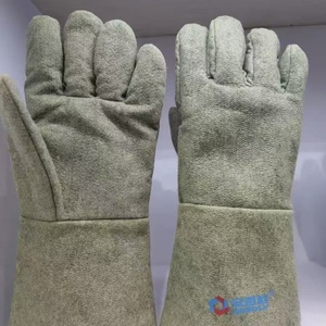 ปรับแต่งได้ 500 ℃   ถุงมือกันความร้อนป้องกันการลวก ถุงมือใยคาร์บอนสีเขียวพร้อมคุณสมบัติกันไฟระดับพรีเมียมสำหรับอุตสาหกรรม - Product Image 3