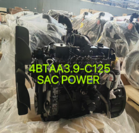Moteur diesel complet d'origine DCEC Cummins 4BT 4BTAA3.9-C125, 93 kW, 125 CV, 4 cylindres, pour machines de construction