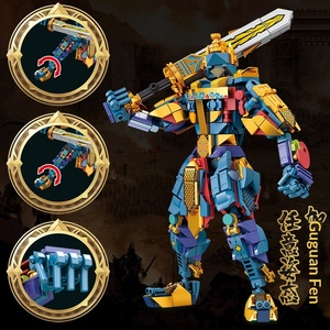 Nouveau produit Kai Zhi : Modèle de robot militaire Mo Jia en plastique ABS, blocs de construction de style national-chic, jouet éducatif à assembler, cadeau pour garçons - Product Image 3