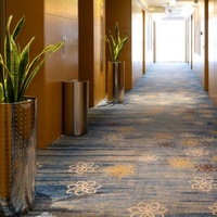 Tapis de hall d'hôtel moderne de luxe 5 étoiles, tissé Axminster avec 80% de laine, 20% de nylon, antidérapant, écologique