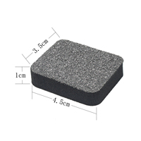 Éponge de nettoyage rectangulaire en acier inoxydable MINI pour la cuisine, idéale pour nettoyer la vaisselle en verre, la céramique, les casseroles et les coins, absorption d'eau de 250 %