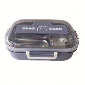 Eco Friendly 3 <b>Compartment</b> Stainless Steel Insulated Thermos <b>Lunch</b> Kids Bento <b>Box</b> Food Container for Children - Product Image 2
