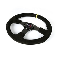 Support en aluminium de 350mm Volant en cuir suédé