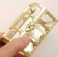 Boîte à trésors de pirate transparente en plastique, coffre de rangement pour bijoux et bibelots, avec compartiments pour bonbons et pierres précieuses