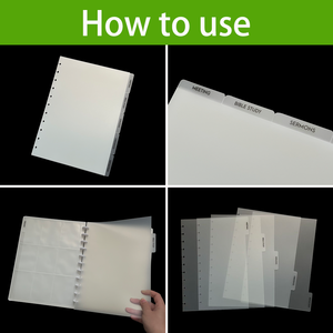<strong>A4</strong> Durable Frosted PP Cover Loose-Leaf Monthly <strong>Planner</strong> with Page Index Divider and Note Marking - Product Image 2