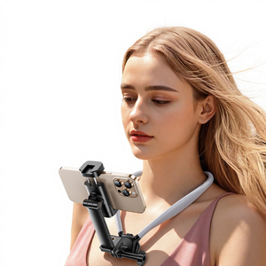 Nouveau support de <span class=keywords><strong>téléphone</strong></span> portable flexible en alliage d'aluminium et silicone à mémoire de forme, réglable à 360 degrés, avec clip portable - Product Image 1