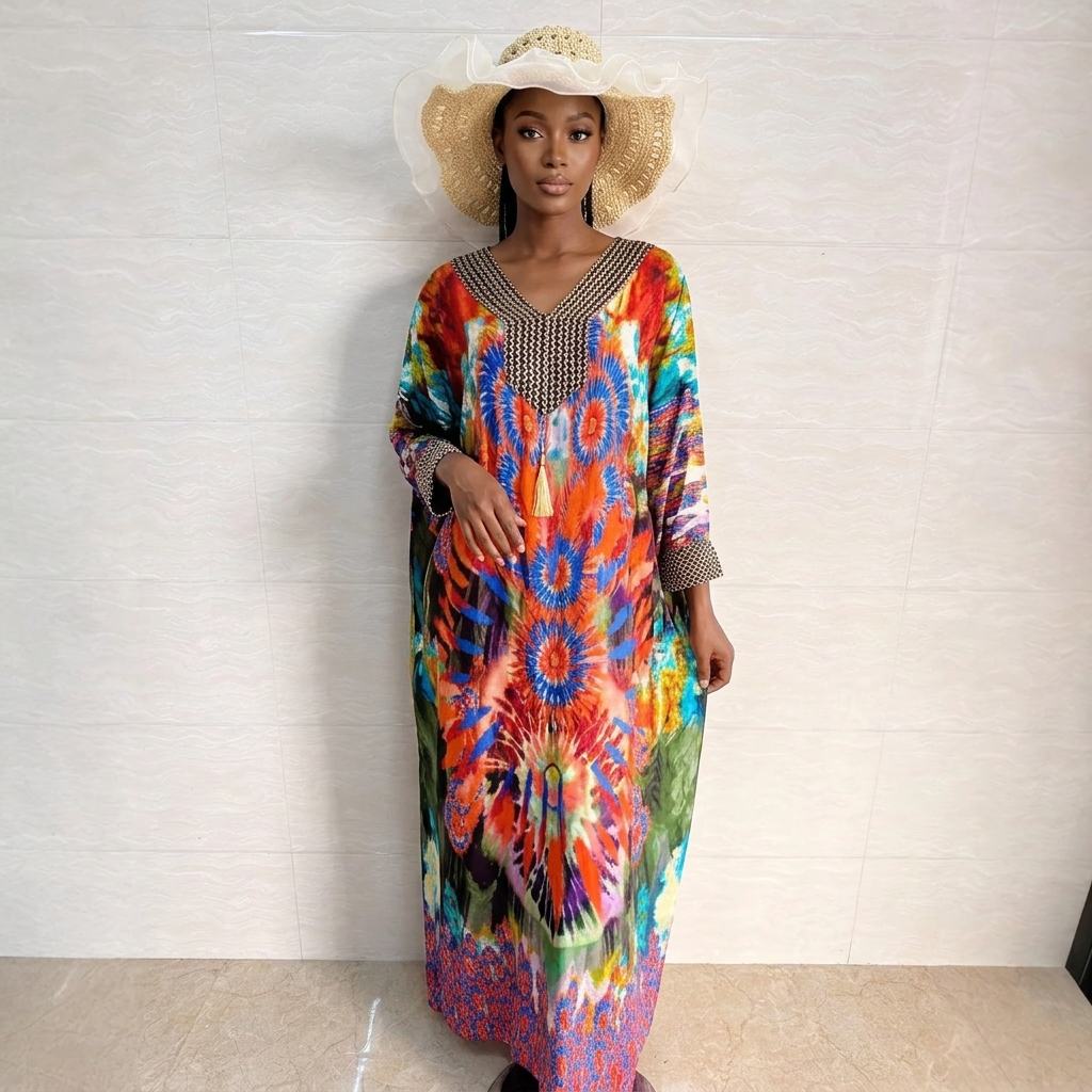 knee length dresses for ladies Elegant African Dresses| Plus Size Dashiki Long Wear| Top Super Deals main image 1