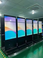 Afficheur numérique et écran tactile LCD de 43, 49, 55, 65 pouces, kiosque totem, écran tactile, lecteur publicitaire intelligent WIFI pour intérieur, support au sol