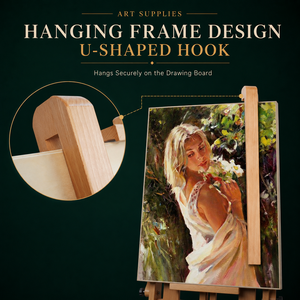 HUEVE HC98 Soporte de Madera de Haya de 98 cm para Artistas y Pintores, Tipo Gancho para Pintura al Óleo - Product Image 3