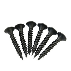 Vis autotaraudeuses noires phosphatées en stock pour plaques de plâtre et ossatures métalliques – Vente en gros - Product Image 1