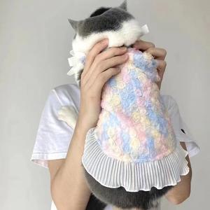 Pakaian Anjing Kucing Ringan dengan Bordir Bunga untuk Maltese Yorkshire <span class=keywords><strong>Terrier</strong></span> Teddy Bichon - Product Image 1