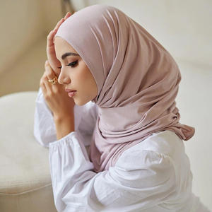 Venta al por mayor todo el día comodidad transpirable Jersey Hijab elástico Jersey Hijab Atlético Hijab Jersey para la vida diaria - Product Image 2