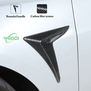 Araba için kamera kapak koruyucusu Tesla modeli 3 araba Styling Sticker vücut yan kamera kapak koruma amblem Logo çıkartmaları 2 adet/takı<span class=keywords><strong>m</strong></span> - Product Image 3