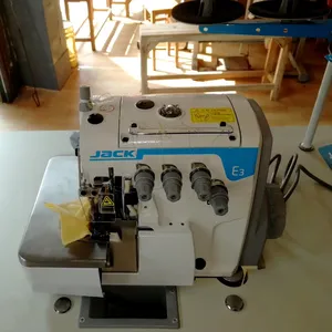 Overlock Naaimachine Hoge Snelheid Direct Drive Energiebesparende Overlockmachine Jack E3 Vier-Wire Side Lock Machine