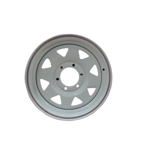 16x6 <span class=keywords><strong>remorque</strong></span>/bateau roue petit tracteur <span class=keywords><strong>remorque</strong></span> <span class=keywords><strong>jante</strong></span> en acier blanc - Product Image 2