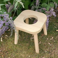 Tabouret à la vapeur Yoni en bois carré portable avec outil de santé multifonctionnel de conception zen asiatique pour une utilisation au spa à domicile