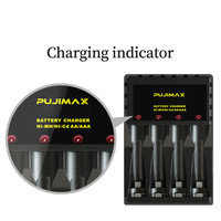 PUJIMAX — chargeur de batterie nimh aaa, station de charge usb pour piles nimh aa/aaa 1.2v, 10 pièces, nouveaux produits