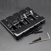 Bridge Bass Metal Premium 4 Senar 82.3*63.5mm Jarak Senar 19mm Bridge Gitar Bass Vintage