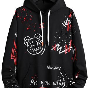 Nouveau sweat à capuche zippé pour homme en molleton imprimé numériquement 100% coton, personnalisable et avec logo sur mesure - Product Image 1