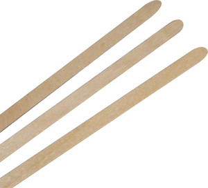 5.5 inch dài thẳng Vòng cuối dùng một lần cà phê bằng gỗ khuấy - Product Image 4