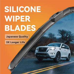 Balais <span class=keywords><strong>d</strong></span>'<span class=keywords><strong>essuie</strong></span>-<span class=keywords><strong>glace</strong></span> en silicone à durée de vie 3 fois plus longue, toutes saisons, professionnels, pour pare-brise de voiture, pour voitures japonaises/coréennes hybrides CR-V - Product Image 6