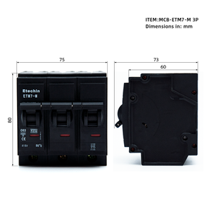 <span class=keywords><strong>AC</strong></span> loại ngắt mạch điện mạch 3P thu nhỏ mạch cốc - Product Image 3