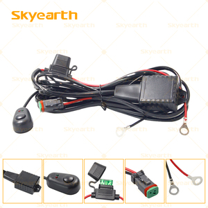 New LED Work Light Wiring Harness Kit Waterproof DT Connector IP67 Rated Built-in Flash for Pickup Truck SUV Auto Repair - Product Image 3