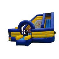 Château gonflable en PVC personnalisable de grande taille avec toboggan et souffleur, usage commercial, garantie de 2 ans, équipement d'amusement pour enfants unisexe