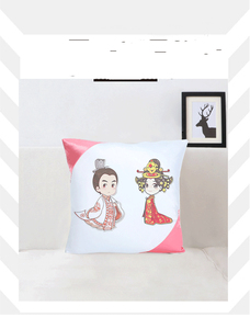 Federa per cuscino con stampa fotografica a sublimazione con <span class=keywords><strong>Design</strong></span> personalizzato copri cuscino con motivo animale e vegetale in bianco - Product Image 3