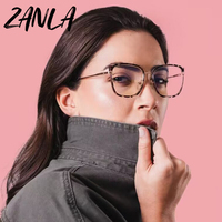 2025 Square Frame Anti Blue Light Blocking Brille zum Fernsehen TR90 Frame Frauen Männer Trendy Augenschutz Optische Brille