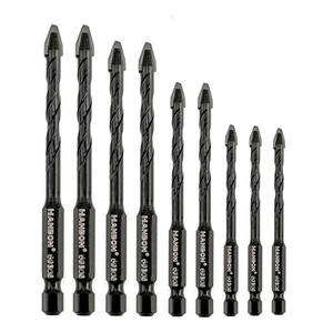 8/10/12mm Glass <b>Drill</b> <b>Bit</b> Ceramic Concrete Hole Opener Brick Hard Triangle Tool Kit 69306 <b>Drill</b> <b>Bit</b> 69306 693 - Product Image 5