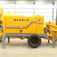 Pompe à béton diesel MINLE HBTS30 45 kW, débit 30 m³/h, pression 10 MPa, portée verticale 150 m, portée horizontale 500 m, remorque flexible
