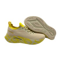 Chaussures de sport légères en tricot avec semelle intermédiaire à imprimé contrastant pour le jogging et la course en extérieur LS-233633