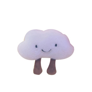 Sof lindo bebé Mini juguetes de peluche de dibujos animados Multi colores en forma de nube llavero peluches encanto llavero de felpa - Product Image 5