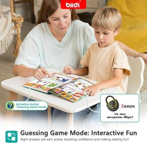 Livre <span class=keywords><strong>de</strong></span> lecture personnalisé avec points tactiles interactifs, appuyez pour entendre, soutenez vos créations artistiques, pages en carton, OEM - Product Image 4