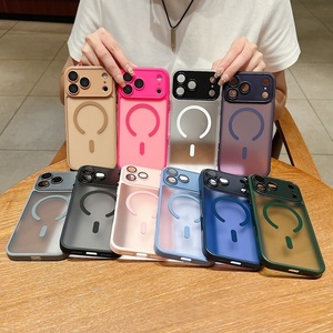 เคสโทรศัพท์มือถือแบบด้านสีธุรกิจ  แม่เหล็กติดแน่น สำหรับ iPhone 17 pro max 16 15 14 13 ขายส่ง  อุปกรณ์เสริมฝาหลัง - Product Image 6