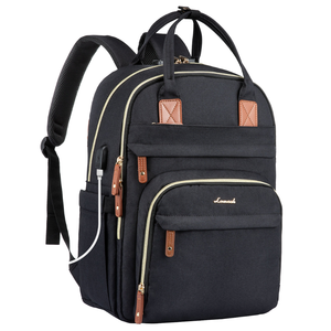 Wholesale 2026 Women's 15.6 17 Inch Waterproof Polyester Lining Business Backpack Notebook Bag with USB for School and Travel