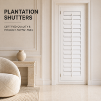 Volets de plantation OEM/ODM sur mesure, vente en gros directe usine pour projets B2B mondiaux et solutions de couverture de fenêtres commerciales