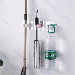 <span class=keywords><strong>1</strong></span> pièce support de balai mural, support de serpillière, <span class=keywords><strong>rangement</strong></span> avec adhésif, cintre à crochet, organisateur de salle de bains et de cuisine, L0392 - Product Image 3