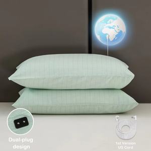 Taie d'oreiller en coton biologique tricotée rectangulaire anti-statique avec fibres d'argent brodées, écologique et de haute qualité - Product Image 1