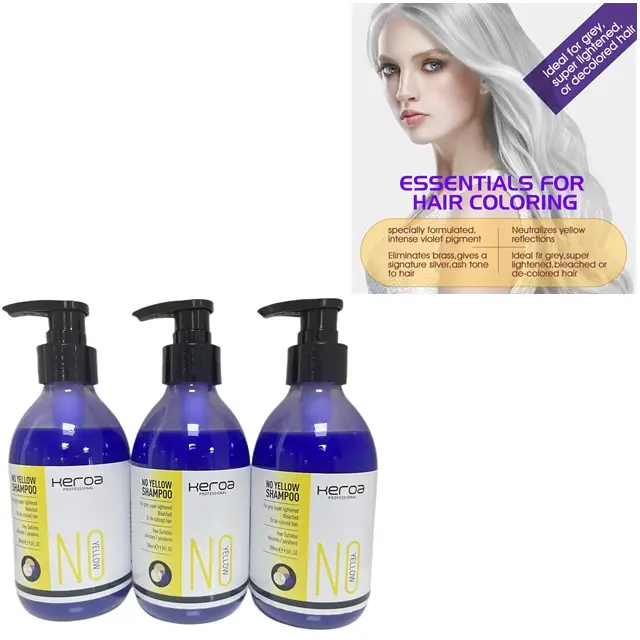 Prezzo di fabbrica argento viola non giallo Shampoo Anti ottone rimuovere i toni del giallo e ottuso dai capelli sbiancati