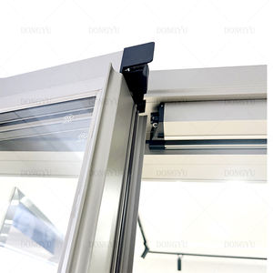 Venta caliente <span class=keywords><strong>Puerta</strong></span> de vidrio transparente de aluminio Puertas plegables modernas Puertas PT DE SEGURIDAD Interior de diseño gráfico para baño y cocina - Product Image 5
