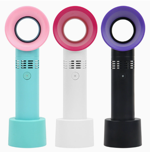 Nouveau ventilateur portable sans pales rechargeable pour enfants, mini-ventilateur électrique USB 3 vitesses pour voiture - Product Image 1