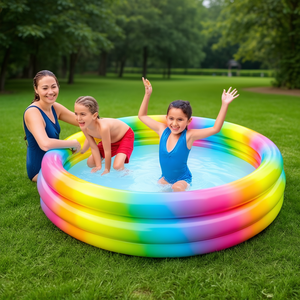 Piscina gonfiabile Intex 168x38 cm colore arcobaleno per bambini, uso esterno - Product Image 2