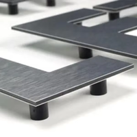 Panneau composite en aluminium découpé CNC, panneau signalétique AD, impression OEM/ODM, Alucobond