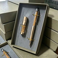 Coffret cadeau de luxe de stylo Signature d'entreprise de haute qualité clé USB chinois classique Dragon Clip stylo en métal