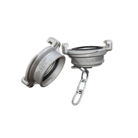 Adaptateur de sécurité incendie en aluminium russe à 66 ergots avec extrémité de capuchon de tuyau rapide et filetage mâle/femelle pour raccords de tuyauterie de bouche d'incendie