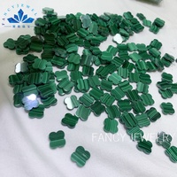Malachite verte naturelle, agate bleue, rouge, noire, coquille blanche, œil de tigre, trèfle à quatre feuilles, pierre de trèfle pour bracelet de bijoux