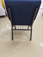 Chaises d'église empilables de pasteur rembourrées bleues robustes Offre Spéciale bon marché