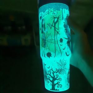 Vaso Térmico Acrílico de Alta Calidad de 40 oz con Diseño de Demon Hunter de Kpop para Penple, Vaso Reutilizable Portátil para Exteriores con Asa y Pajita - Product Image 3